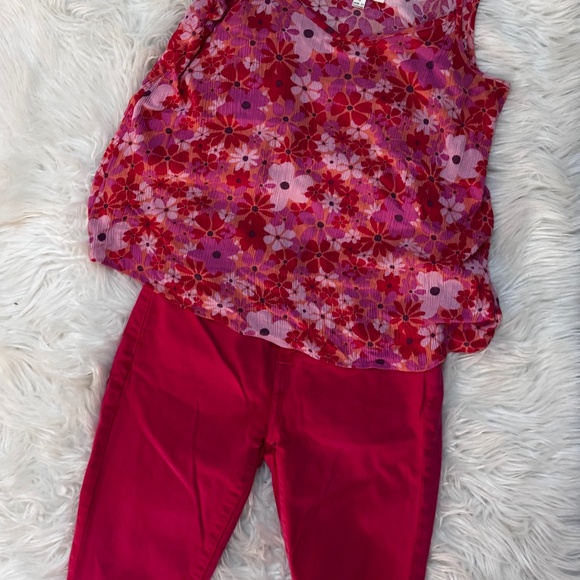 7 For All Mankind | Women's Skinny size 24 | Fray Ankle Crop | Hot Pink - Picture 5 of 6